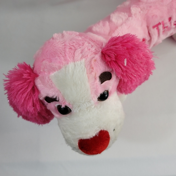 Dan Dee Collectors Choice I❤️U This Much Pink Dog Plush Plushie Stuffed Animal - Picture 5 of 14